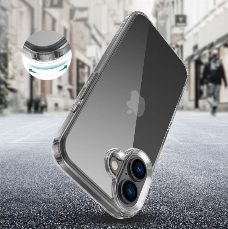 Apple iPhone 16 Tech-Protect FlexAir Hátlap - Átlátszó