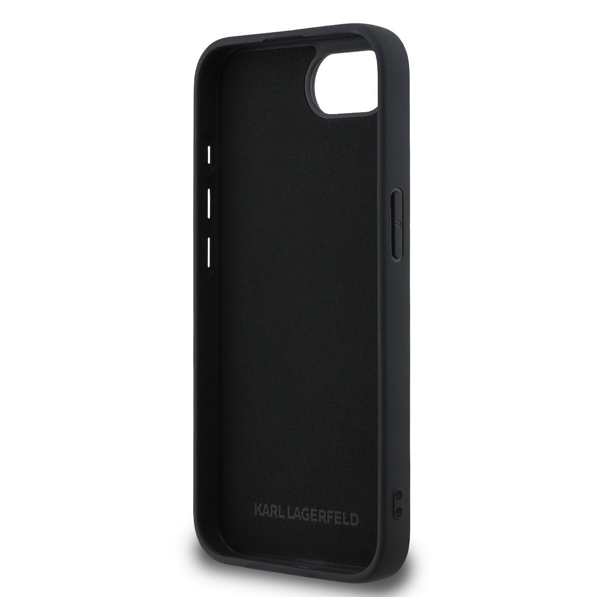 Apple iPhone 16e KARL LAGERFELD KLHCPSE43DRKCNK Hátlap - Fekete