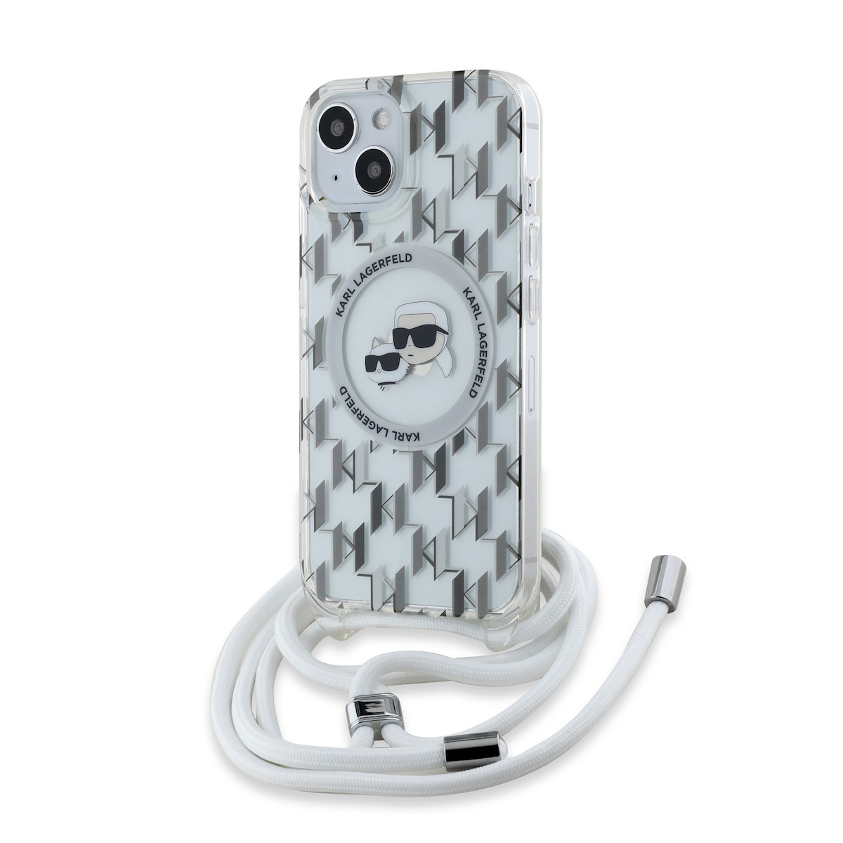 Apple iPhone 15 KARL LAGERFELD KLHMP15SHCKCKLCT Magsafe IML Hátlap - Átlát