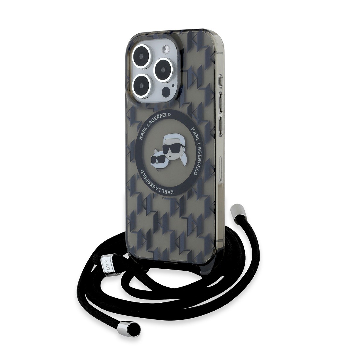 Apple iPhone 15 Pro KARL LAGERFELD KLHMP15LHCKCKLCK Magsafe IML Hátlap - Á