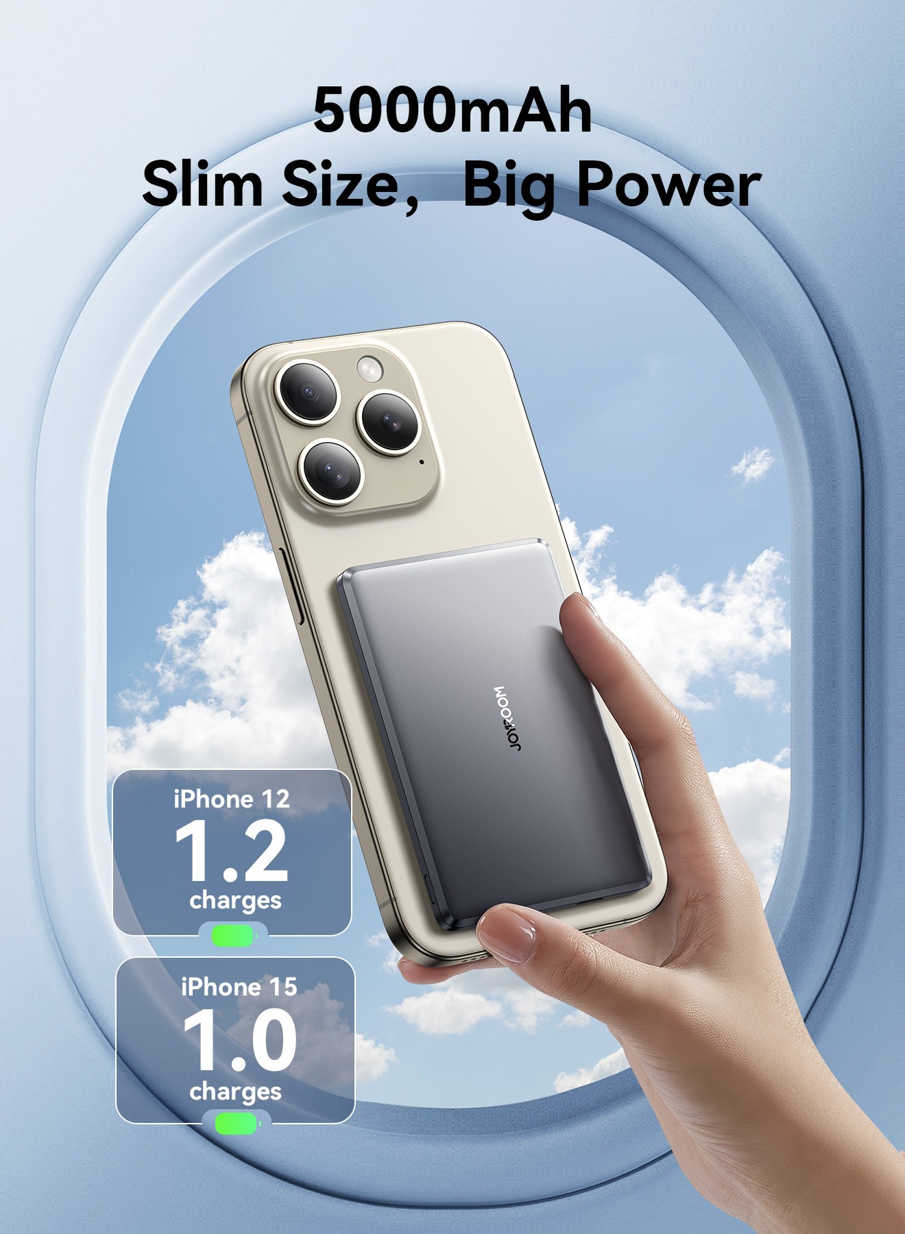 Joyroom JR-PBM08 5000mAh 20W MagSafe Powerbank - Grafit