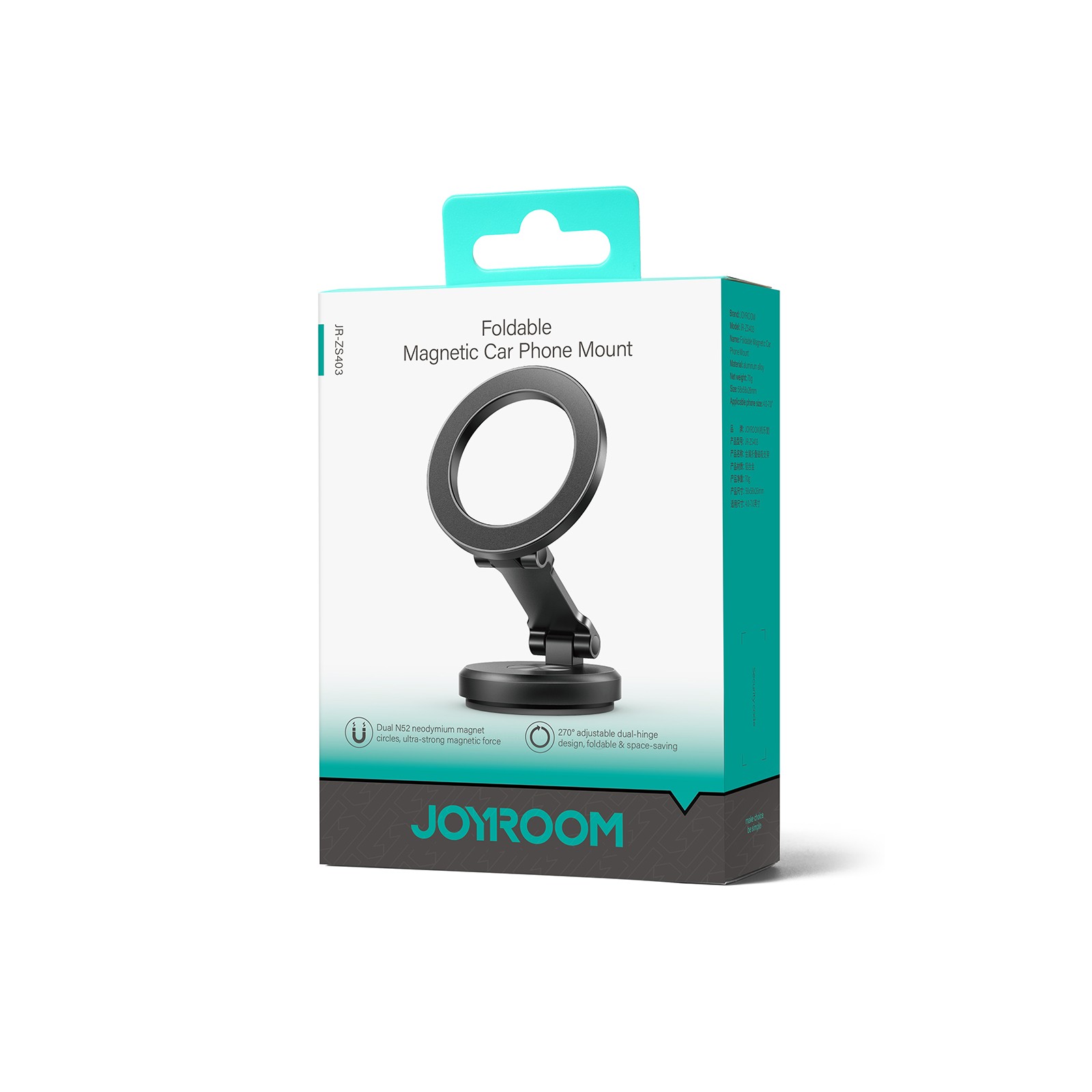 Joyroom JR-ZS403 Magsafe Autós Tartó - Fekete