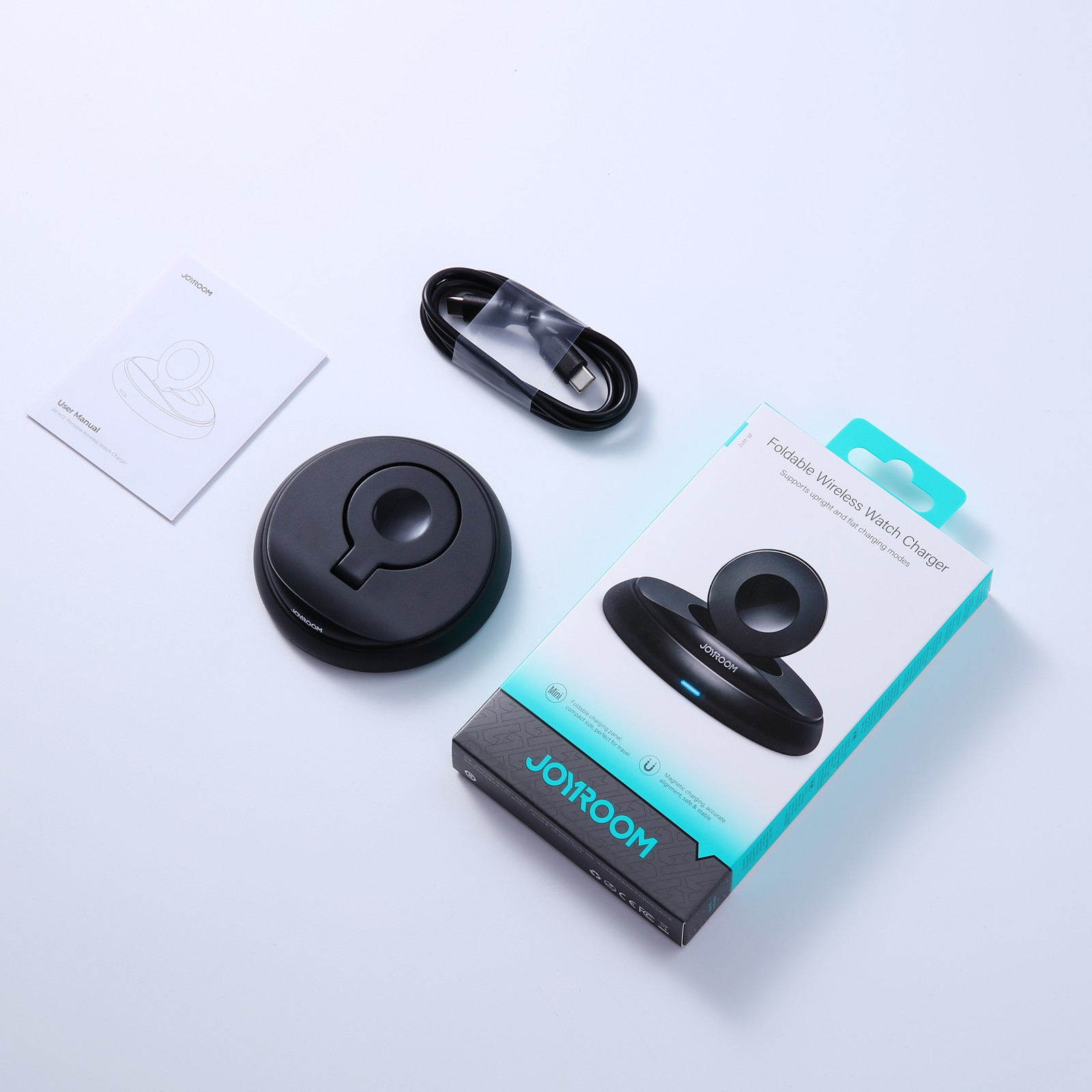 Joyroom JR-W12 Magnetic Wireless Apple iWatch Töltő - Fekete