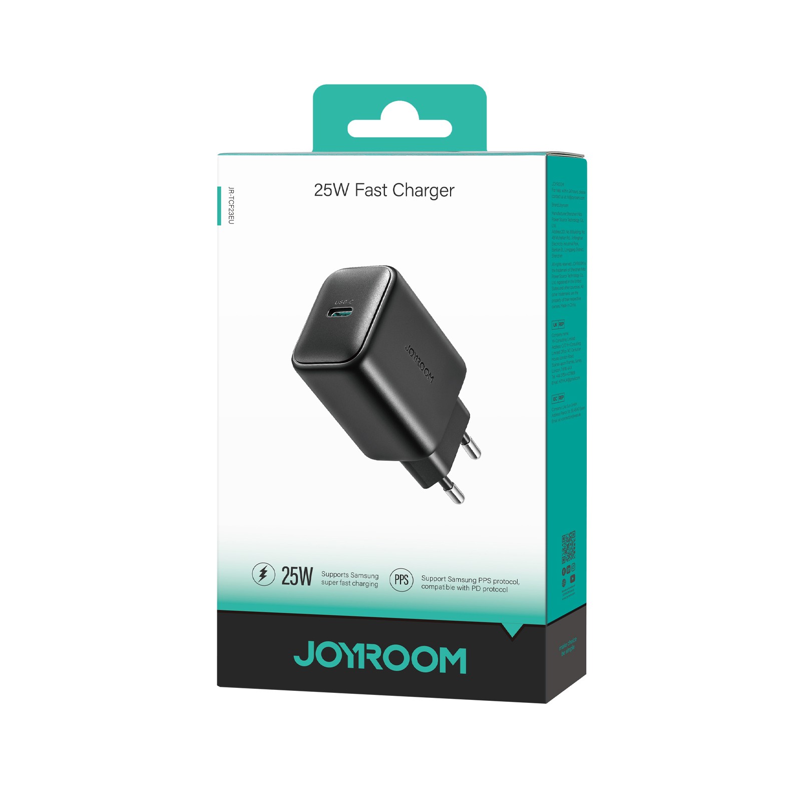 Joyroom JR-TCF23 25W Hálózati Töltő - Fekete