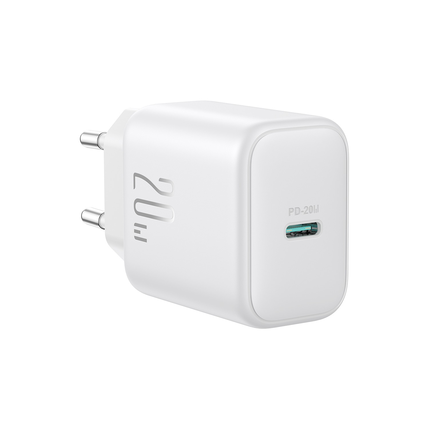 Joyroom JR-TCF20 20W Hálózati Töltő + USB-C 1M Adatkábel - Fehér
