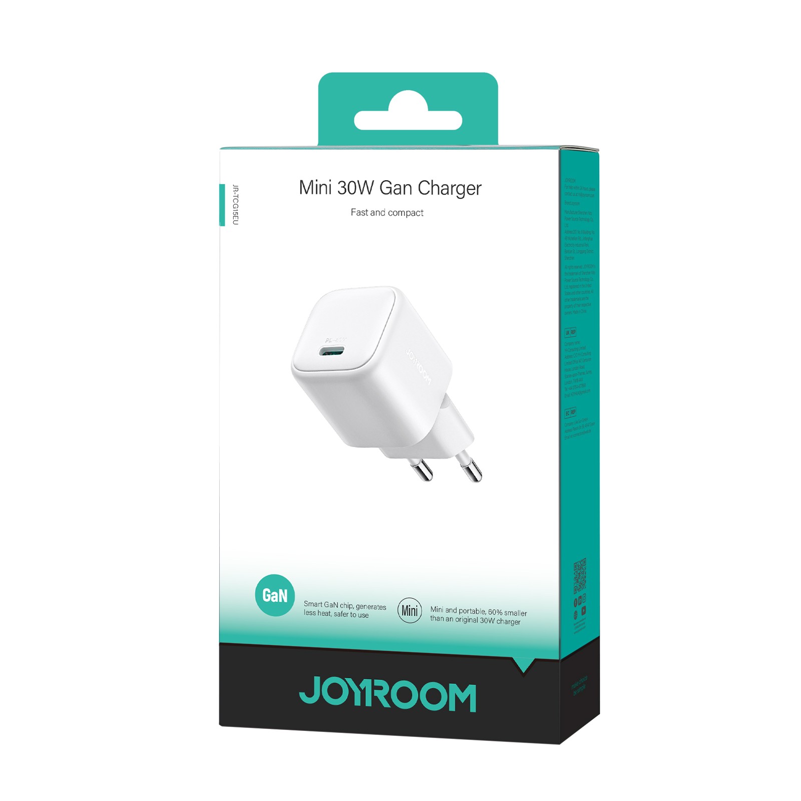 Joyroom JR-TCG15 30W GaN Hálózati Töltő - Fehér