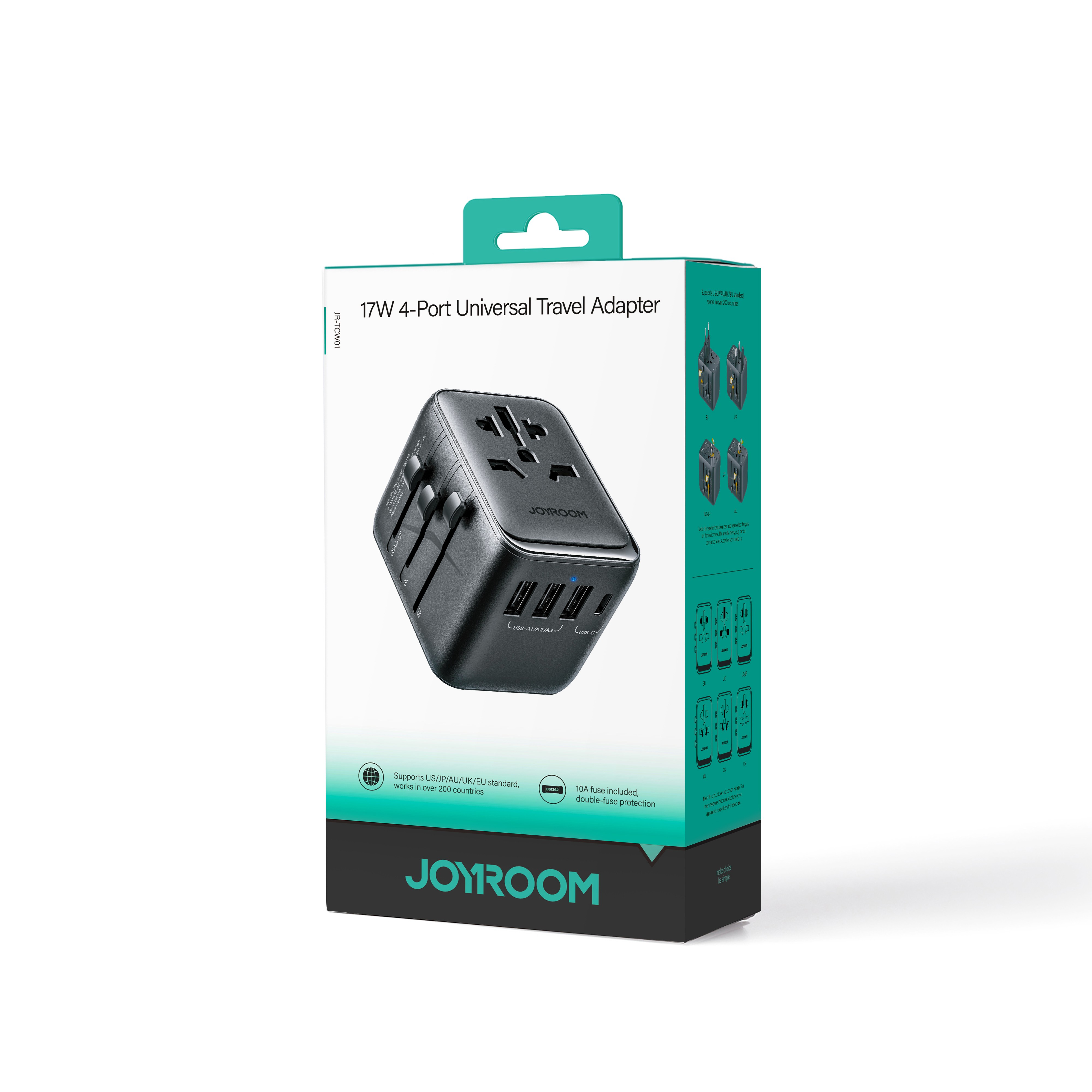 Joyroom JR-TCW01 Univerzális Hálózati Töltőfej - Fekete