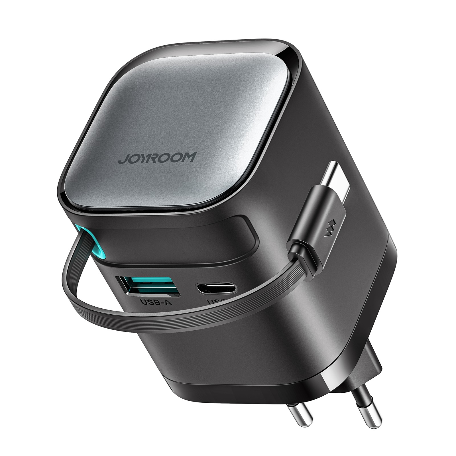 Joyroom JR-TCL02 65W Hálózati Töltő + USB-C 1M Adatkábel - Fekete