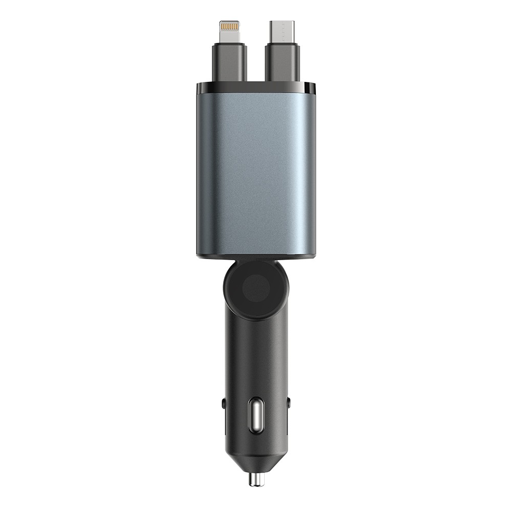 Joyroom CCL05 50W 4in1 Autós Töltőfej és Adatkábel - Fekete