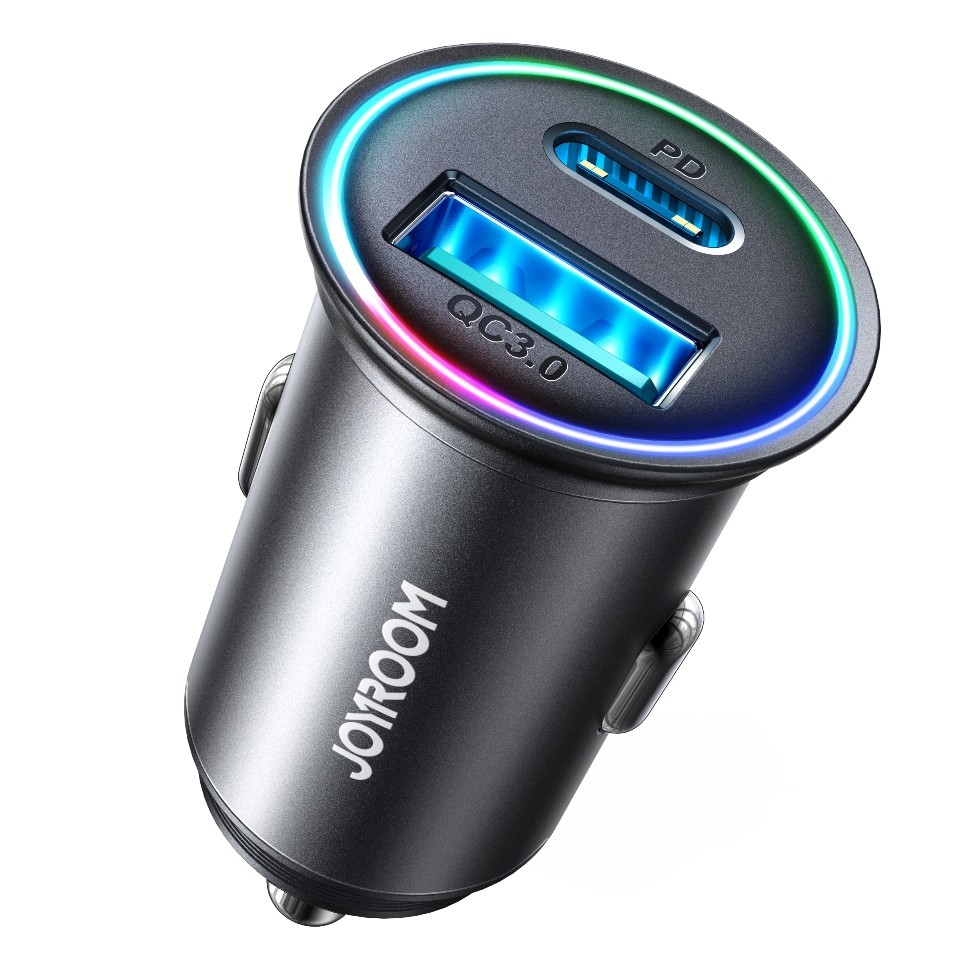 Joyroom JR-CCN04 Mini 60W Autós Töltőfej - Fekete