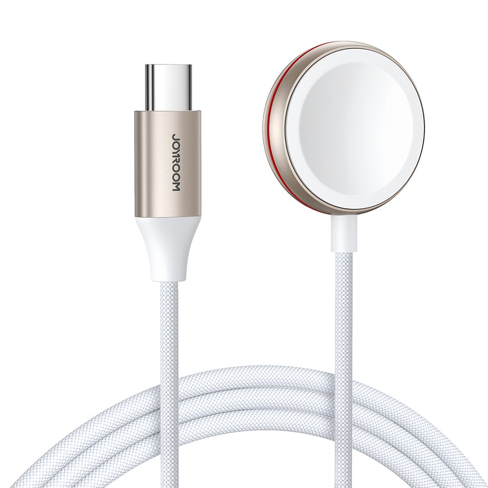 JOYROOM S-IW011 USB-C Magnetic Wireless iWatch Töltő - Fehér
