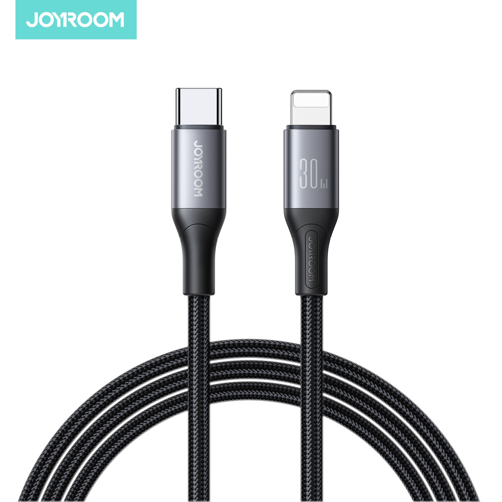 Joyroom S-A28 30W Lightning PD 2M Adatkábel - Fekete