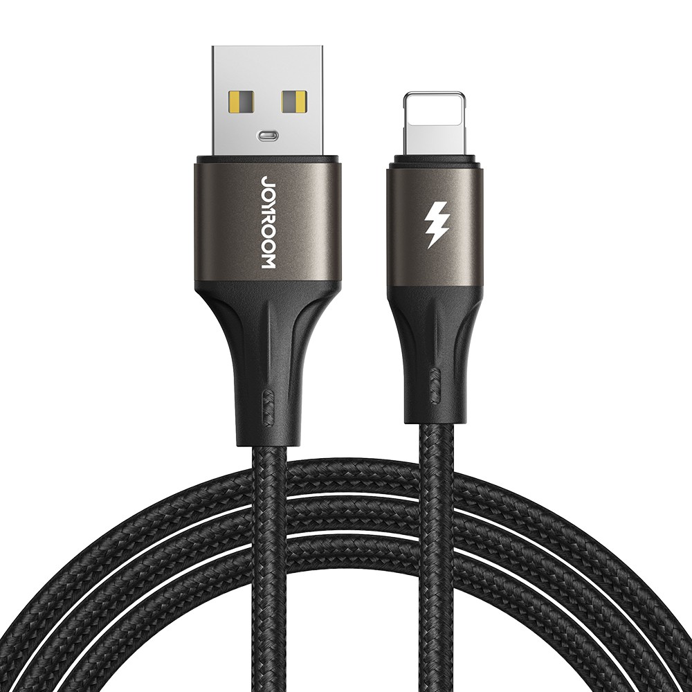 Joyroom S-A25 Lightning 3A 1.2M Adatkábel - Fekete