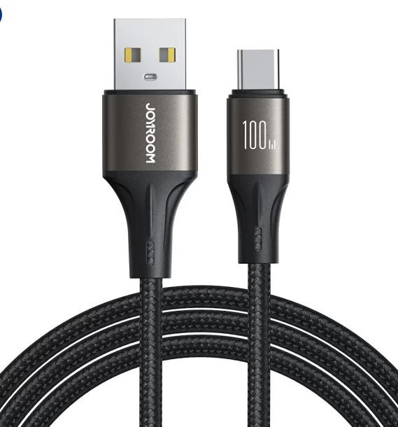 Joyroom S-A25 100W USB Type-C 1.2M Adatkábel - Fekete