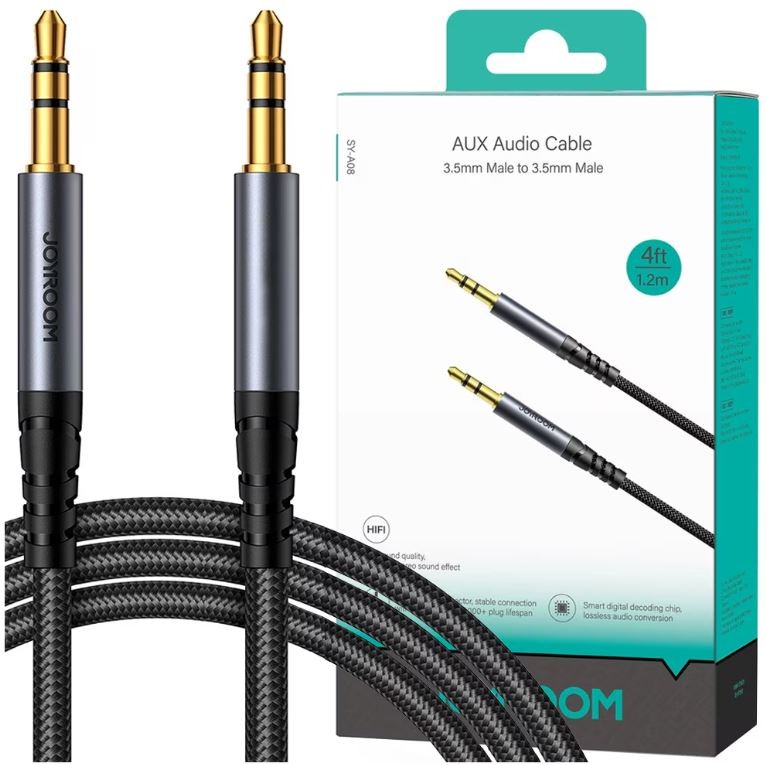 Joyroom SY-A08 AUX 1.2M Kábel - Grafit