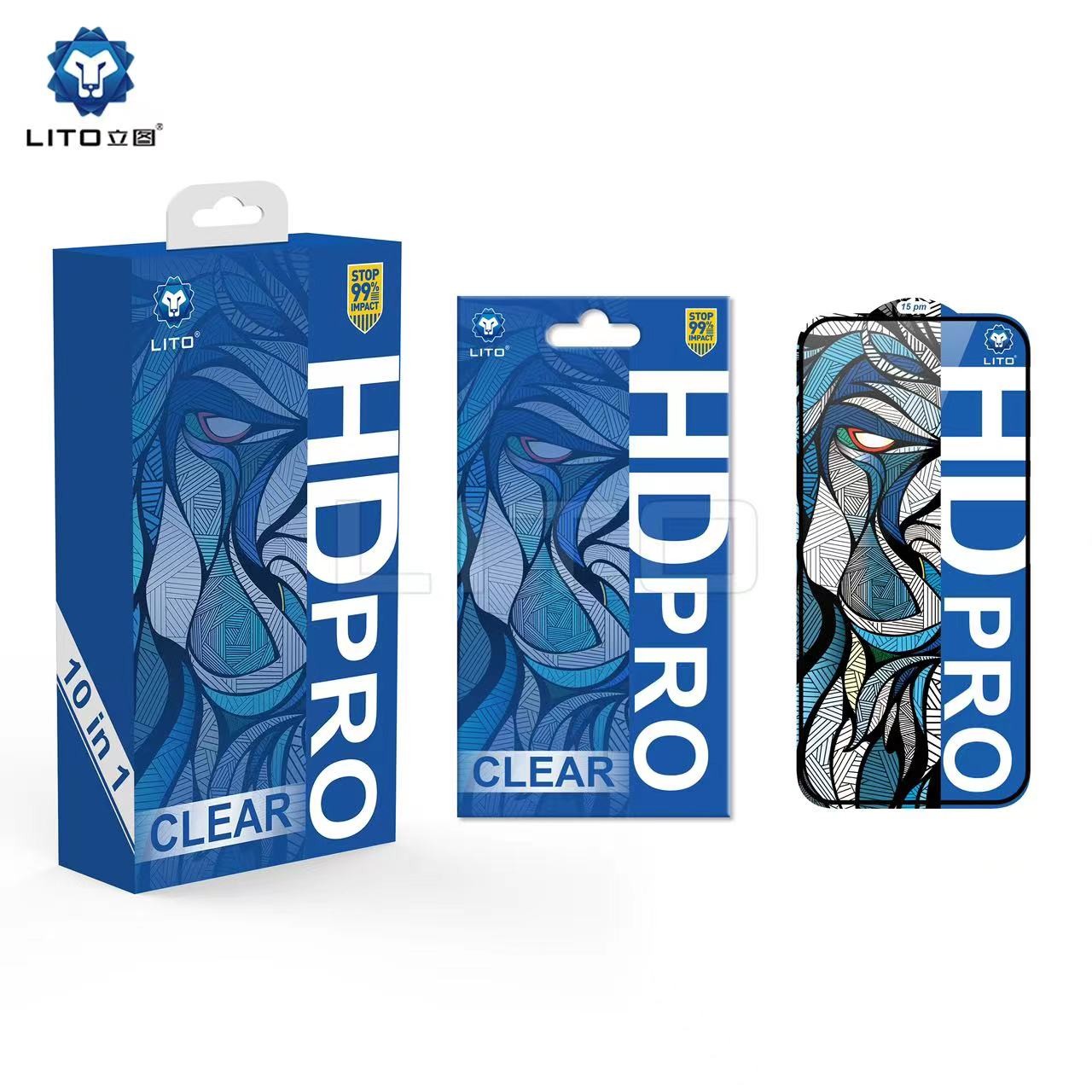 Apple iPhone 17 Pro Lito HD Pro ESD 2.5D Full Üvegfólia - Fekete