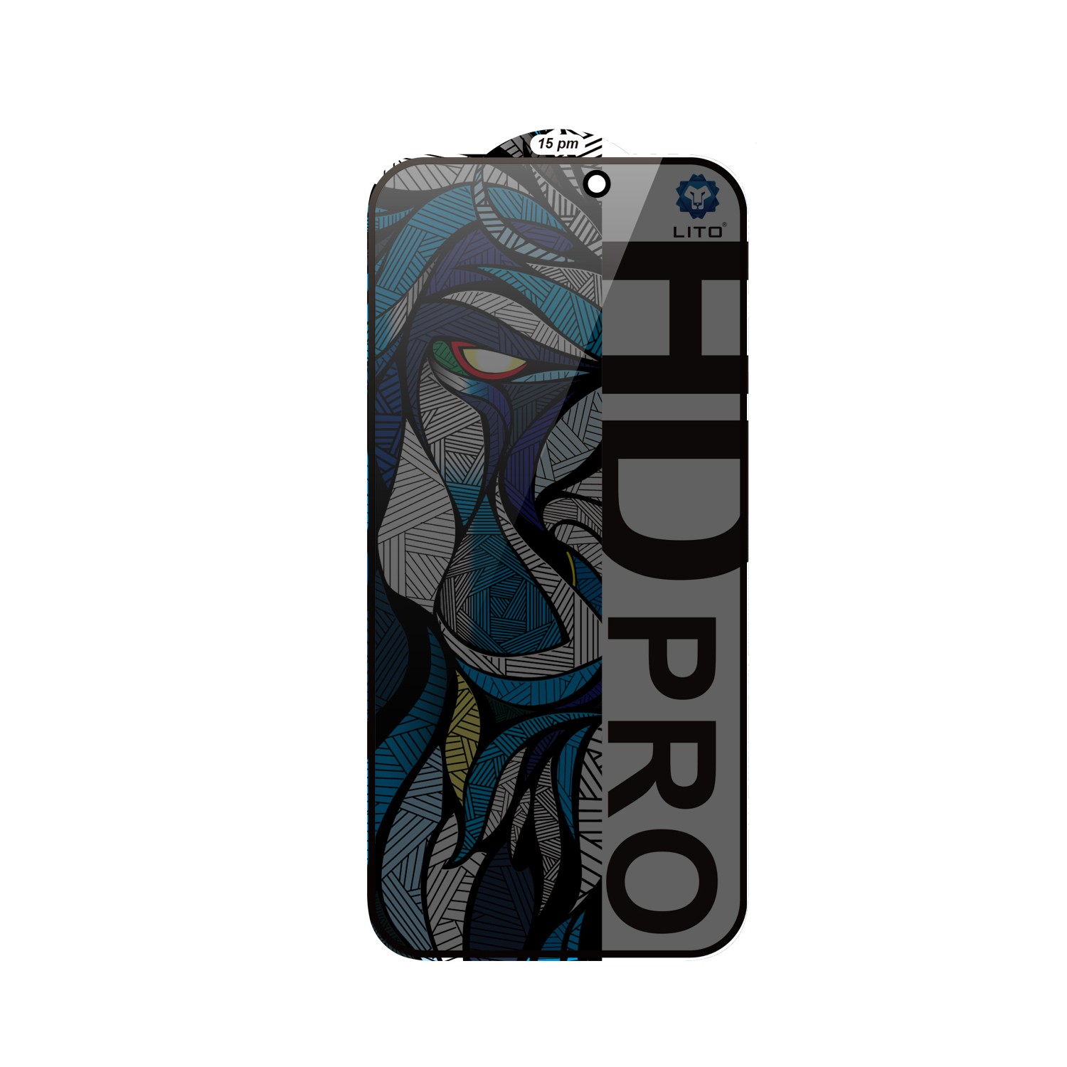 Apple iPhone 17 Pro Lito HD Pro ESD Privacy 2.5D Full Üvegfólia - Fekete