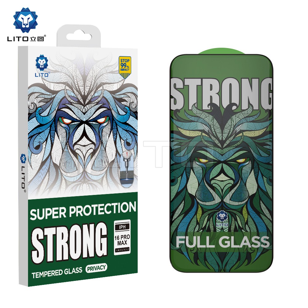 Apple iPhone 16 Pro/17 Lito D+ Max Strong Edge Privacy 2.5D Full Üvegfólia