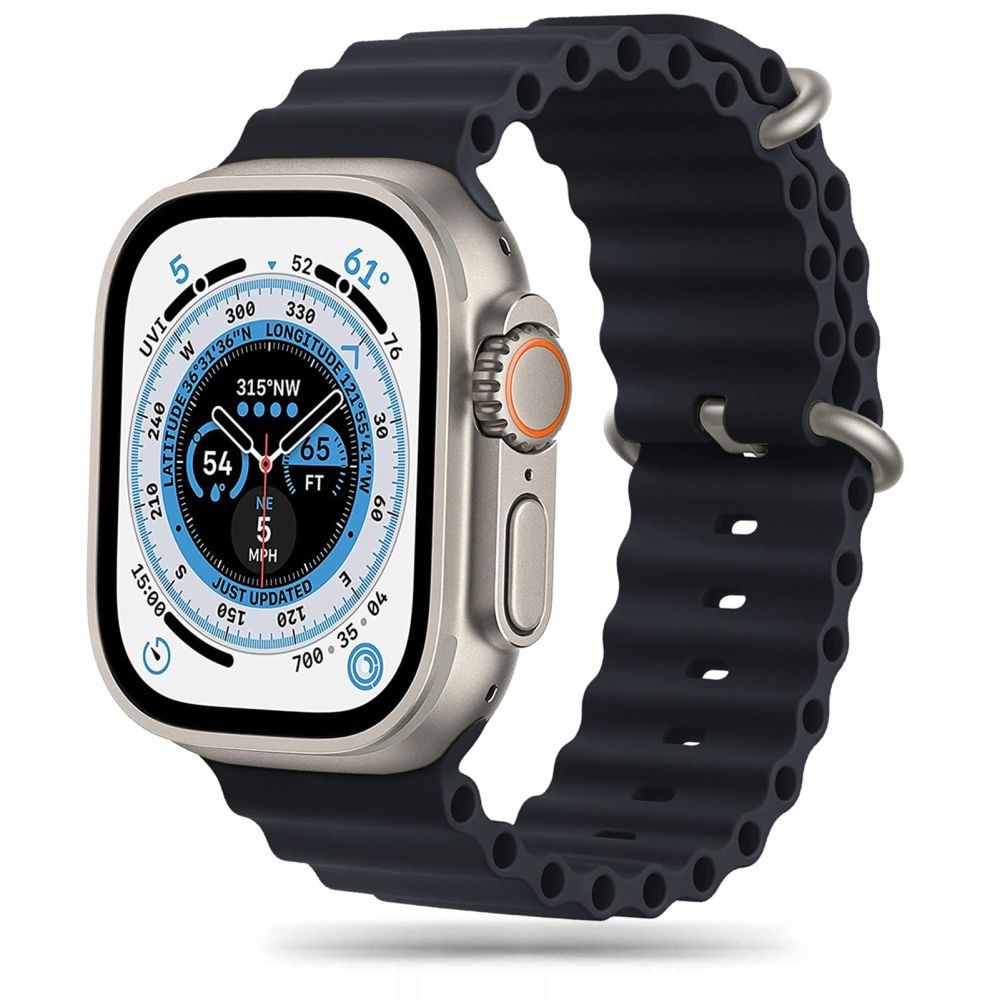 Apple iWatch Tech-Protect 44/45/46/49mm óraszíj - Fekete