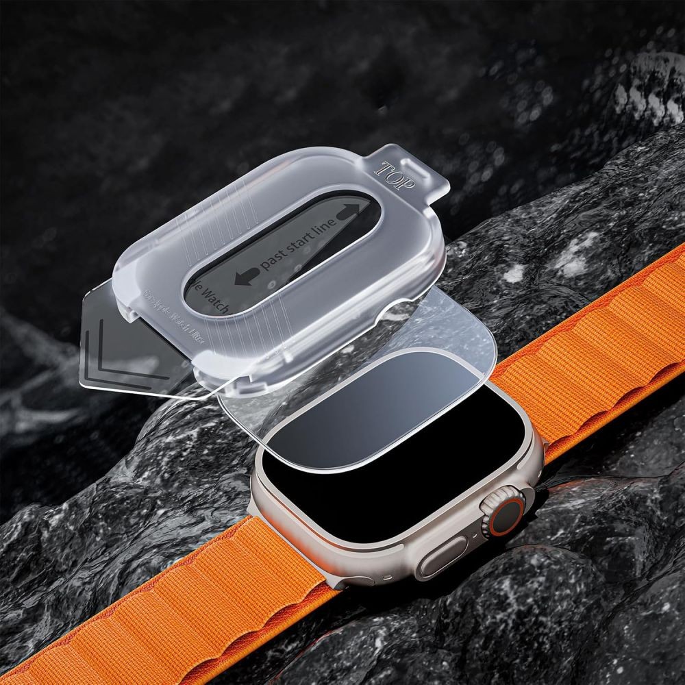 Apple iWatch Ultra 49mm 2 darabos Tech-Protect üvegfólia - Átlátszó