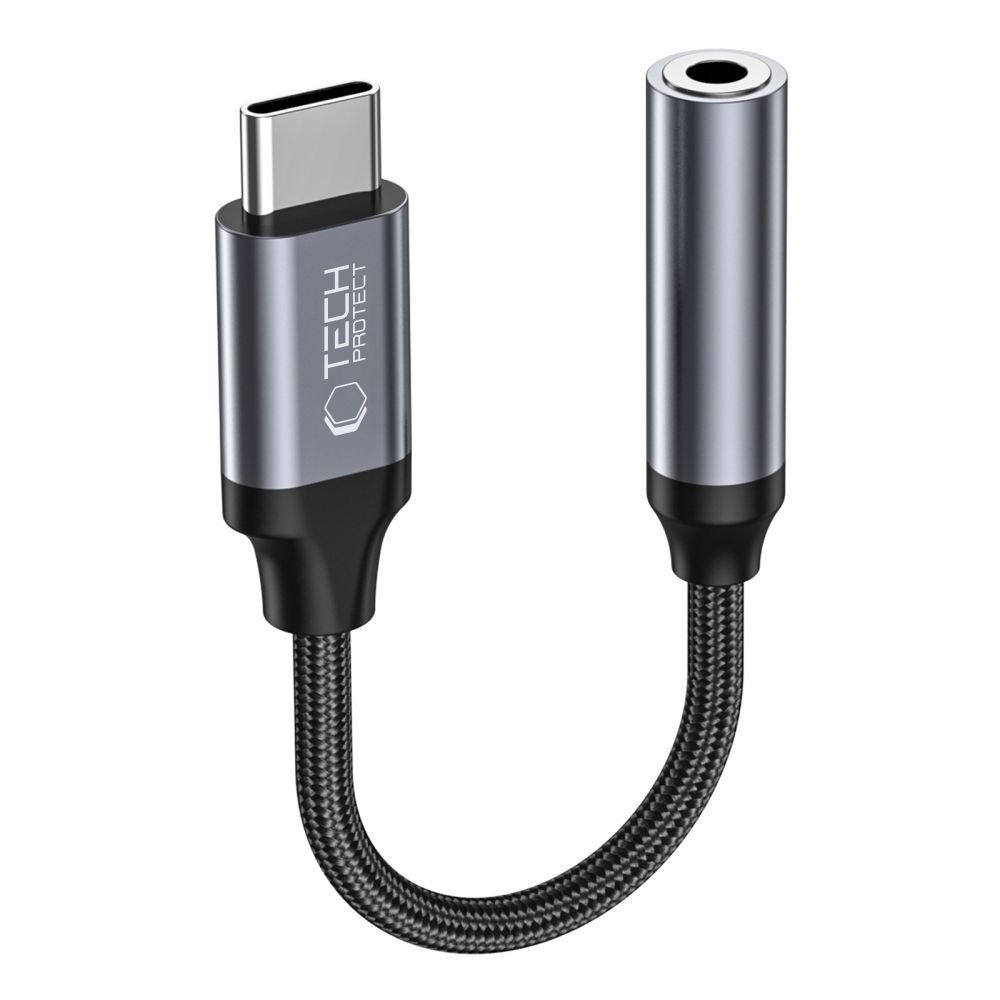 Tech-Protect Type-C to 3.5mm Jack Átalakító - Fekete