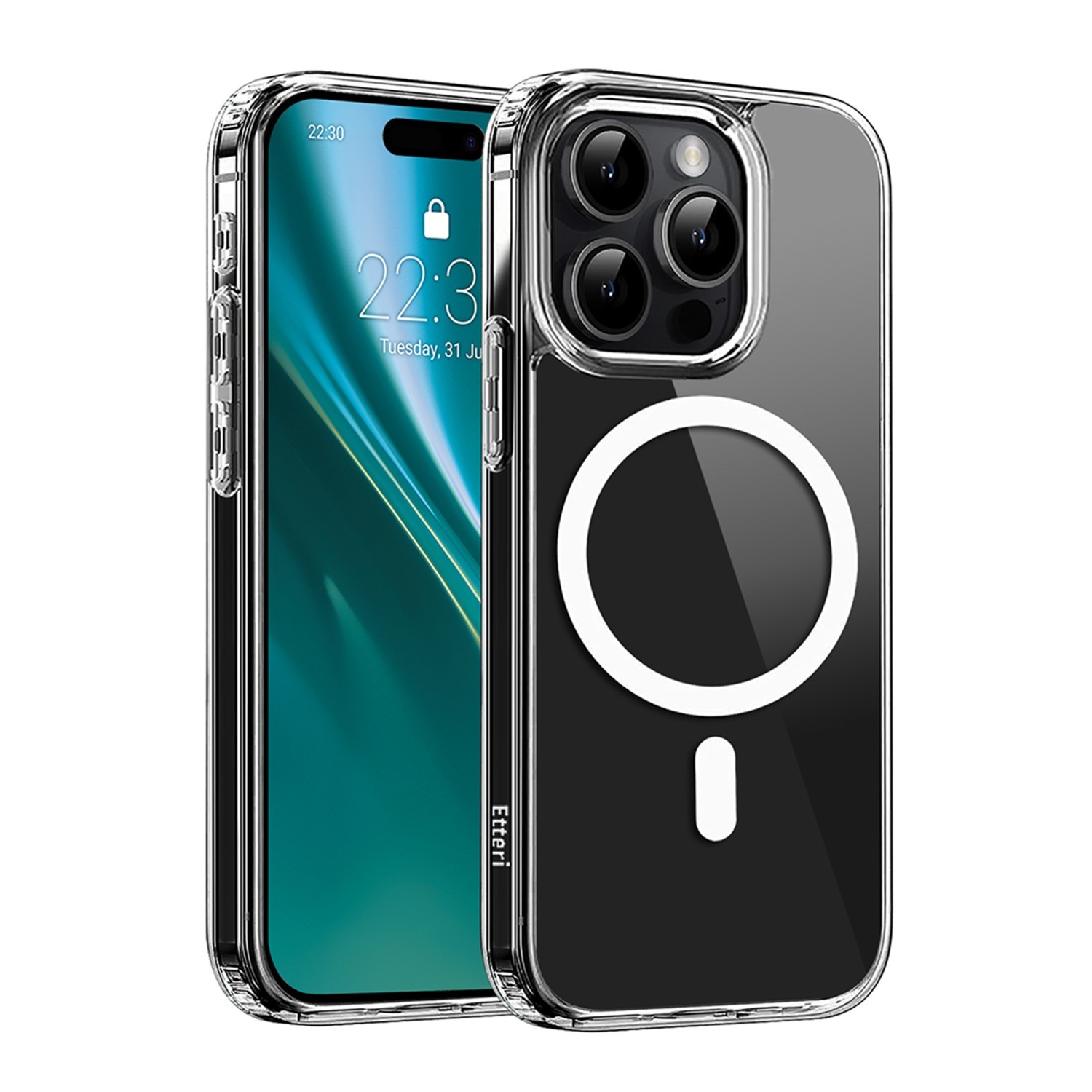 Apple iPhone 14 Pro Etteri Hybrid Magsafe Hátlap - Átlátszó