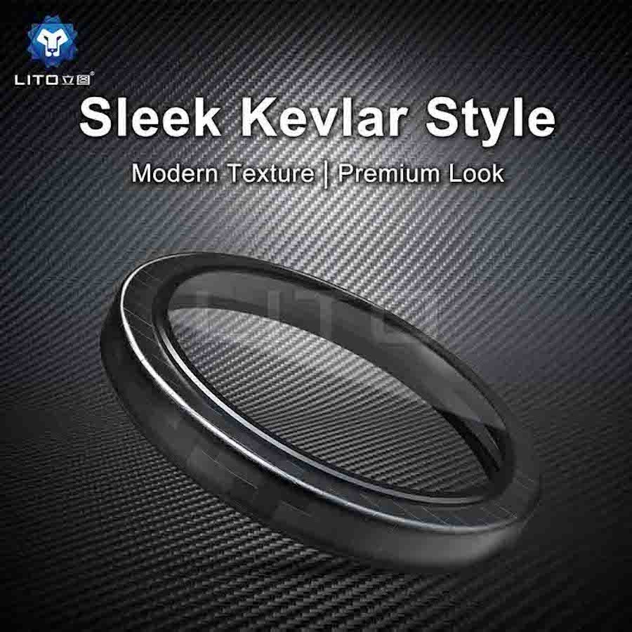 Apple iPhone 16 Pro/16 Pro Max Lito Kevlár Titanium Kameravédő Üvegfólia -