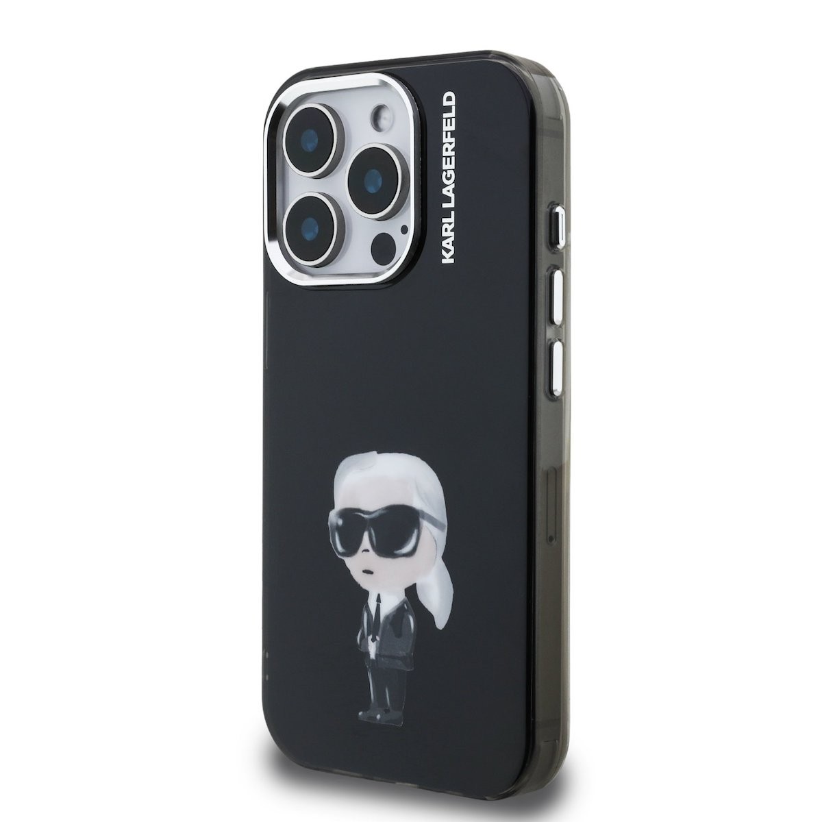 Apple iPhone 15 Pro Max KARL LAGERFELD KLHMP15XHMKIAQK IML Hátlap - Fekete