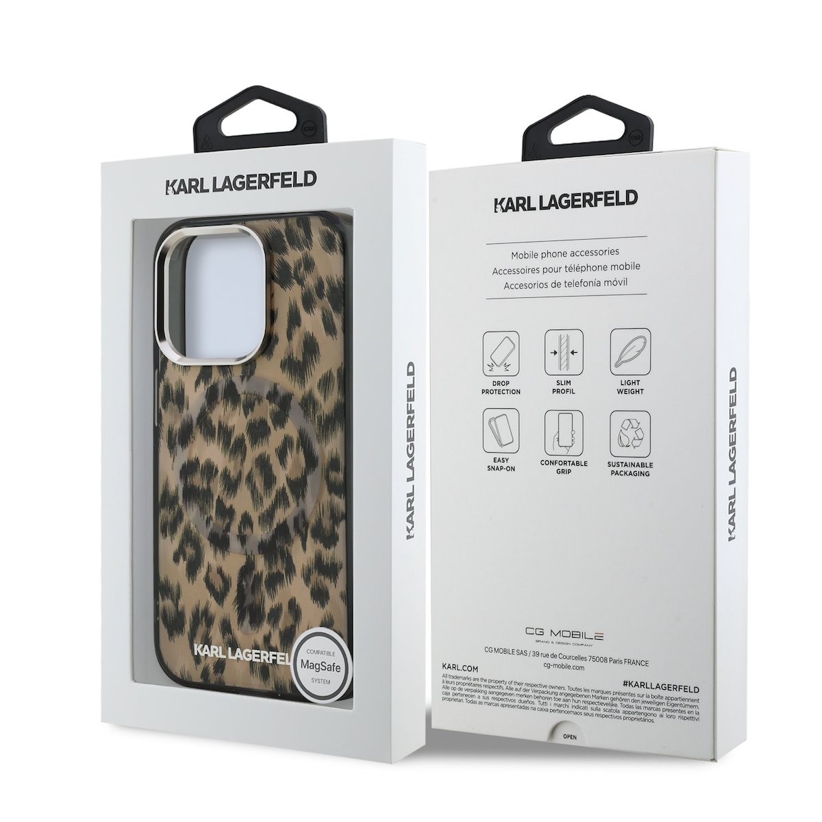 Apple iPhone 15 Pro KARL LAGERFELD KLHMP15LHDLEOICW Magsafe IML Hátlap - B