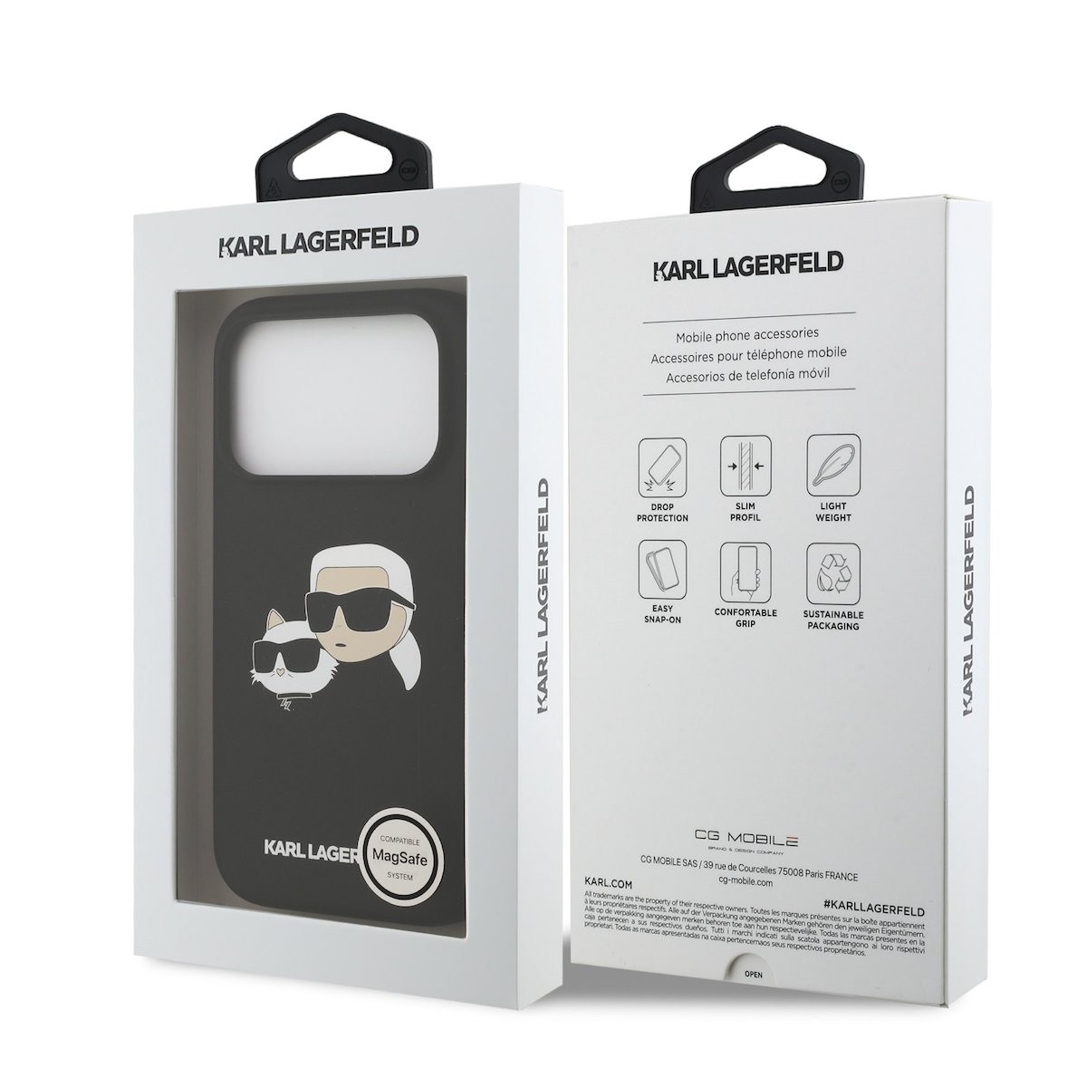 Apple iPhone 17 Pro KARL LAGERFELD KLHMP17LSKCHPPLK Liquid Silicon MagSafe