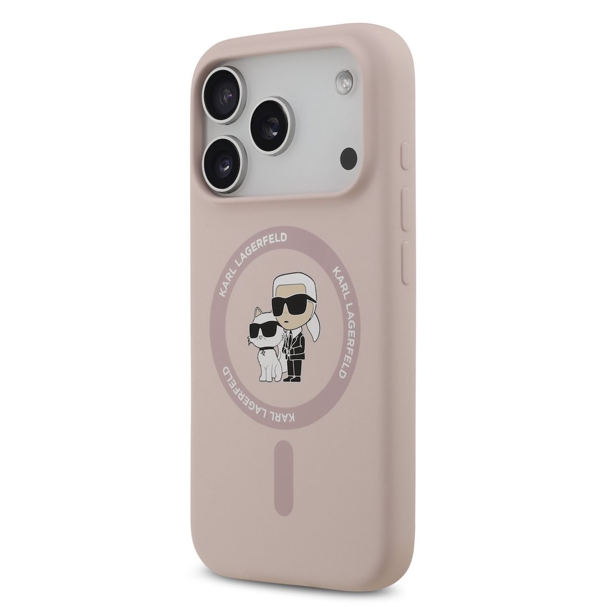 Apple iPhone 17 Pro Max KARL LAGERFELD KLHMP17XSCMKCRHP Liquid Silicon Mag