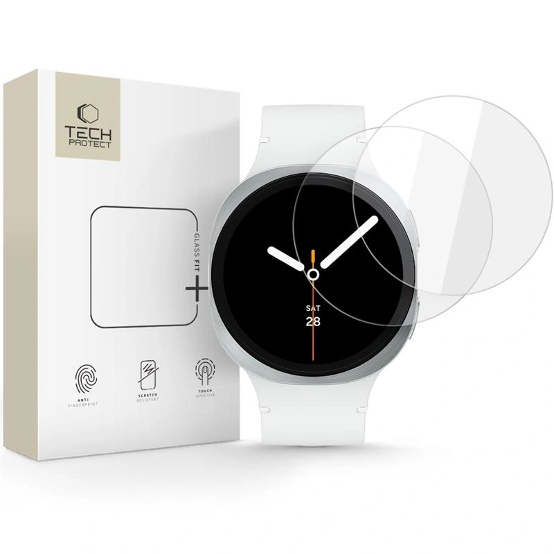 Samsung Watch 8 40mm 2 darabos Tech-Protect üvegfólia - Átlátszó