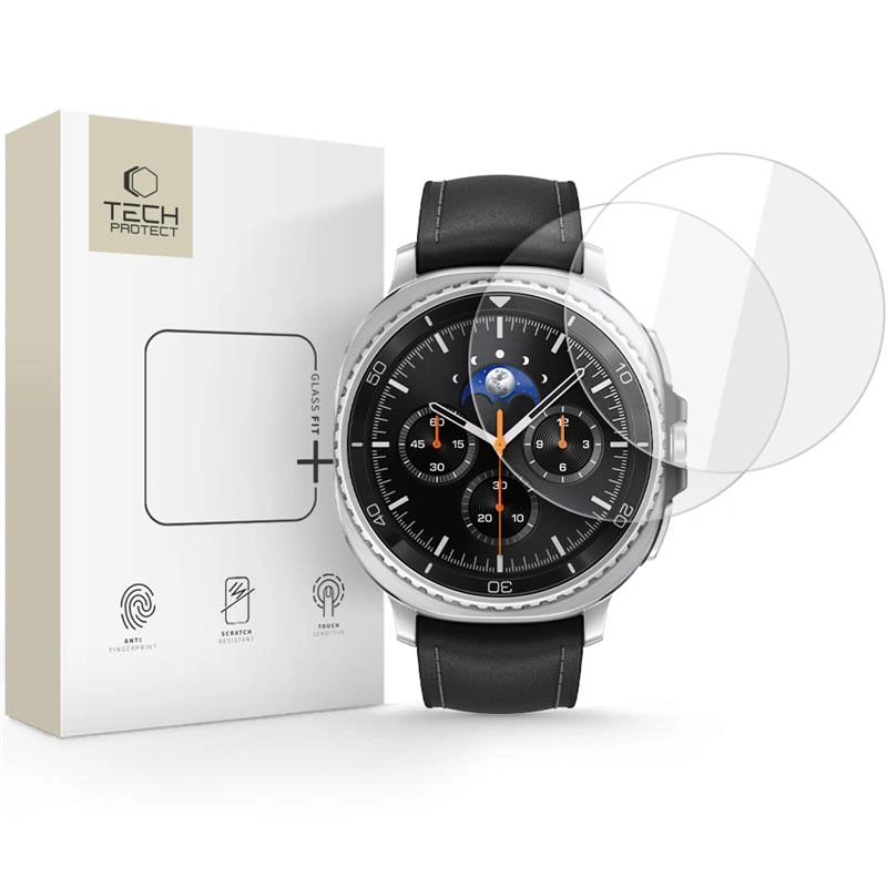 Samsung Watch 8 46mm 2 darabos Tech-Protect üvegfólia - Átlátszó