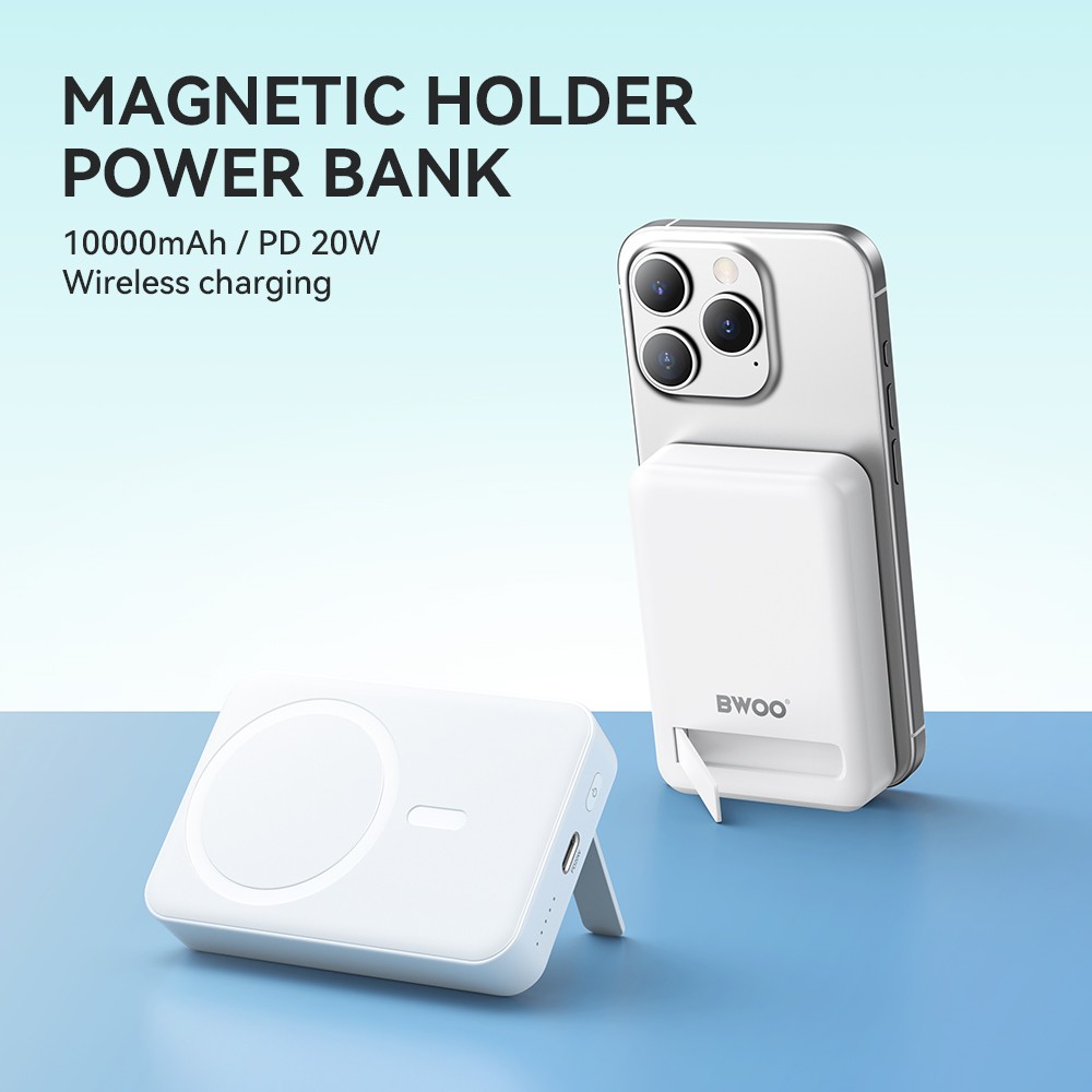 BWOO BO-P59 10000 mAh PD 20W Magsafe Powerbank - Fehér