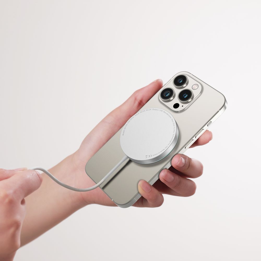 Tech-Protect QI15W-A30 15W MagSafe Töltő Type-C - Fehér