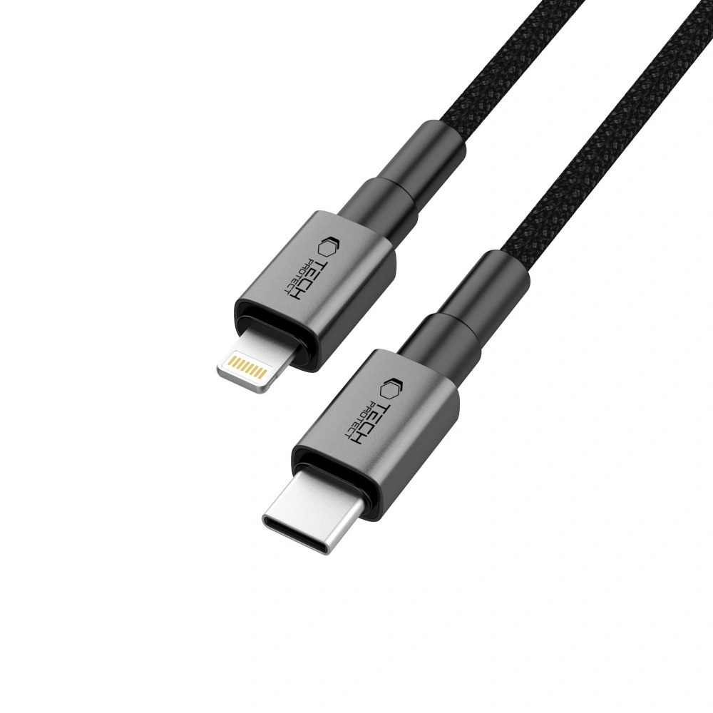 Tech-Protect UltraBoost PD Lightning 25cm Adatkábel - Fekete