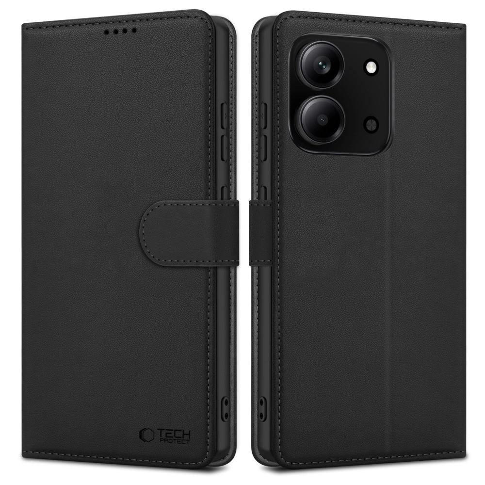 Xiaomi Redmi 15C Tech-Protect Könyvtok - Fekete