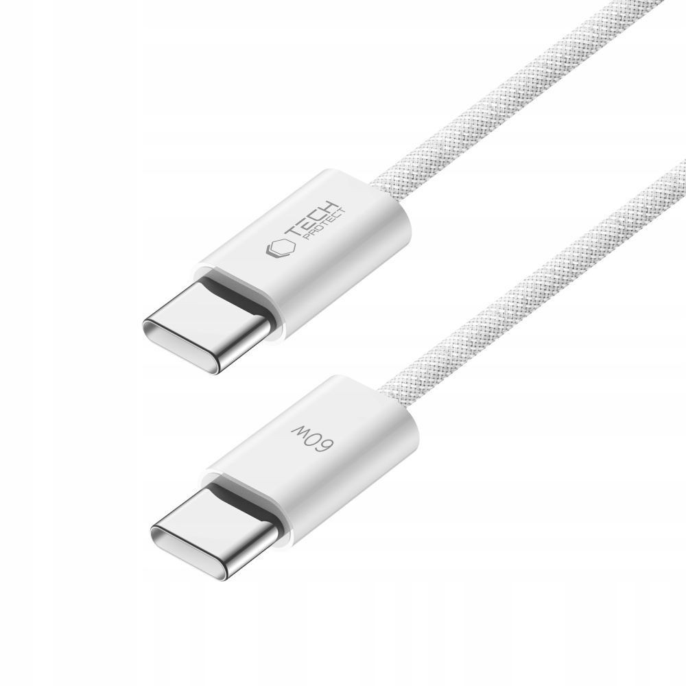 Tech-Protect UltrBoost PD 60W USB Type-C 1M Adatkábel - Fehér
