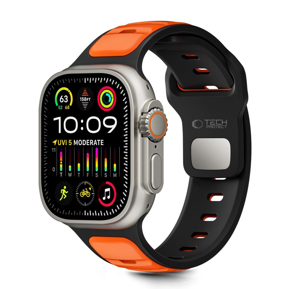 Apple iWatch Tech-Protect 44/45/46/49mm óraszíj - Narancssárga