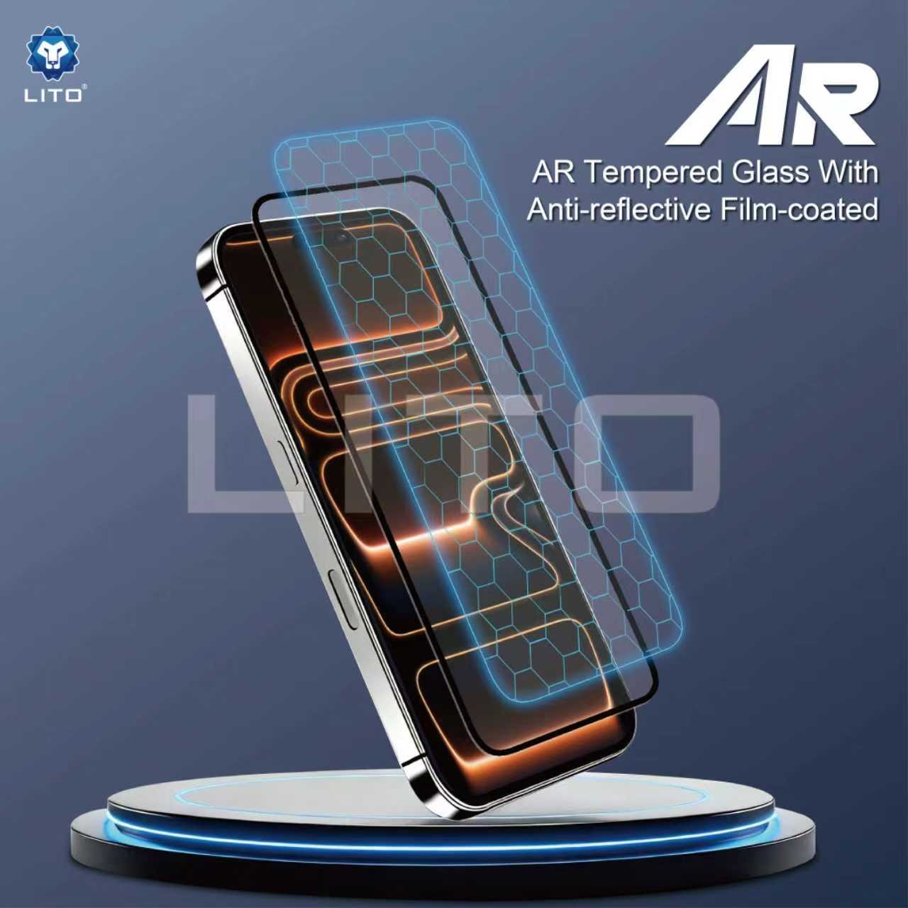 Samsung S25 Ultra Lito AR SE Anti-Reflective 2.5D Full Üvegfólia - Fekete