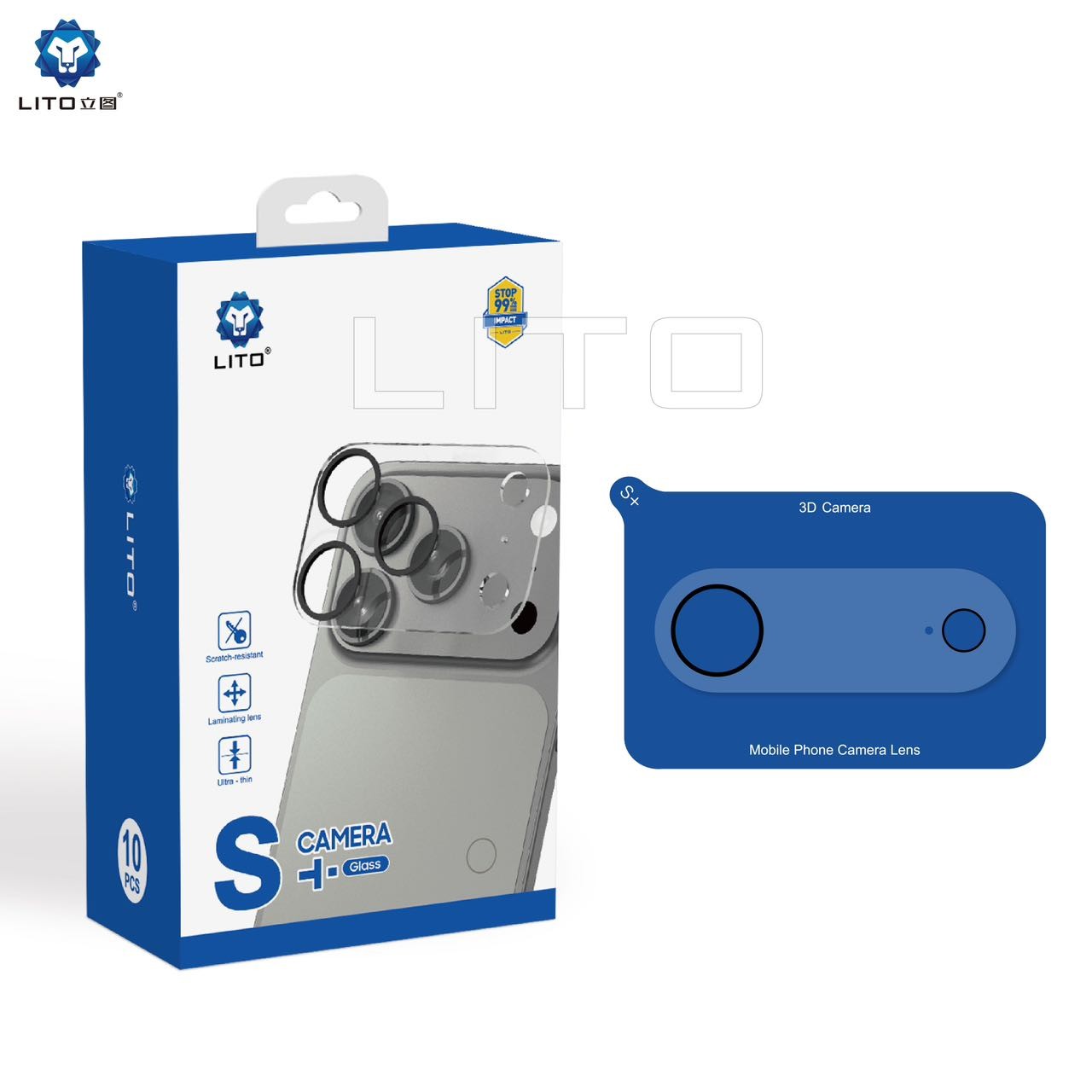 Apple iPhone 17 Air Lito 3D Clear Full Kameravédő Üvegfólia - Fekete