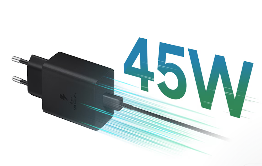 Samsung EP-T4511XBEGEU 45W Hálózati PD Töltőfej + PD Kábel - Fekete