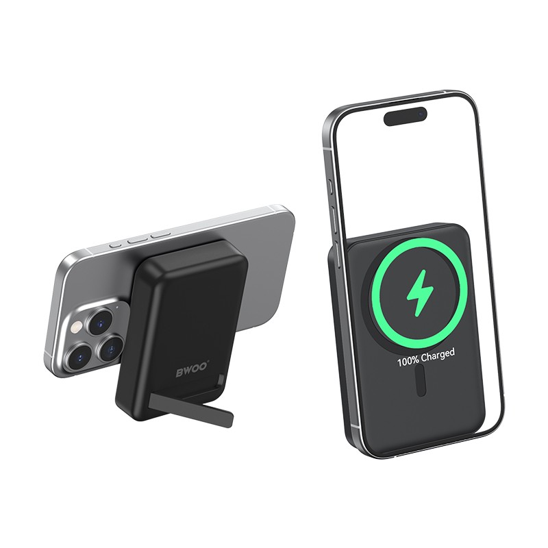 BWOO BO-P59 10000 mAh PD 20W Magsafe Powerbank - Fekete