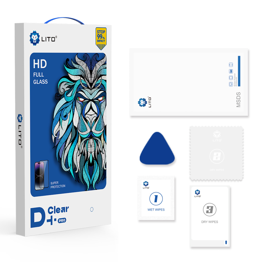 Apple iPhone 17 Pro Max Lito D+ PRO Anti-Static 2.5D Full Üvegfólia - Feke