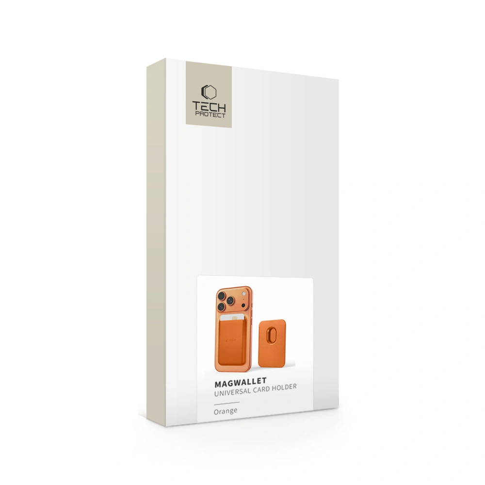Tech-Protect Magsafe Kártyatartó Wallet - Narancssárga