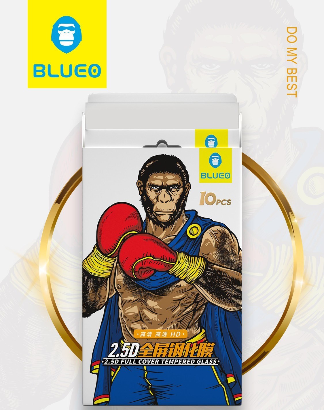 Apple iPhone 12 Mini Blueo Lite 2.5D Full Üvegfólia - Átlátszó