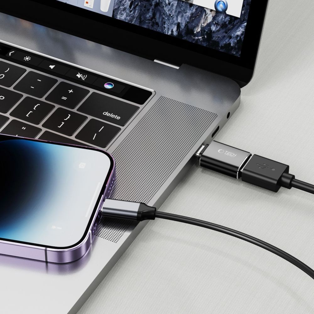 Tech-Protect USB Type-C to USB Átalakító - Fekete