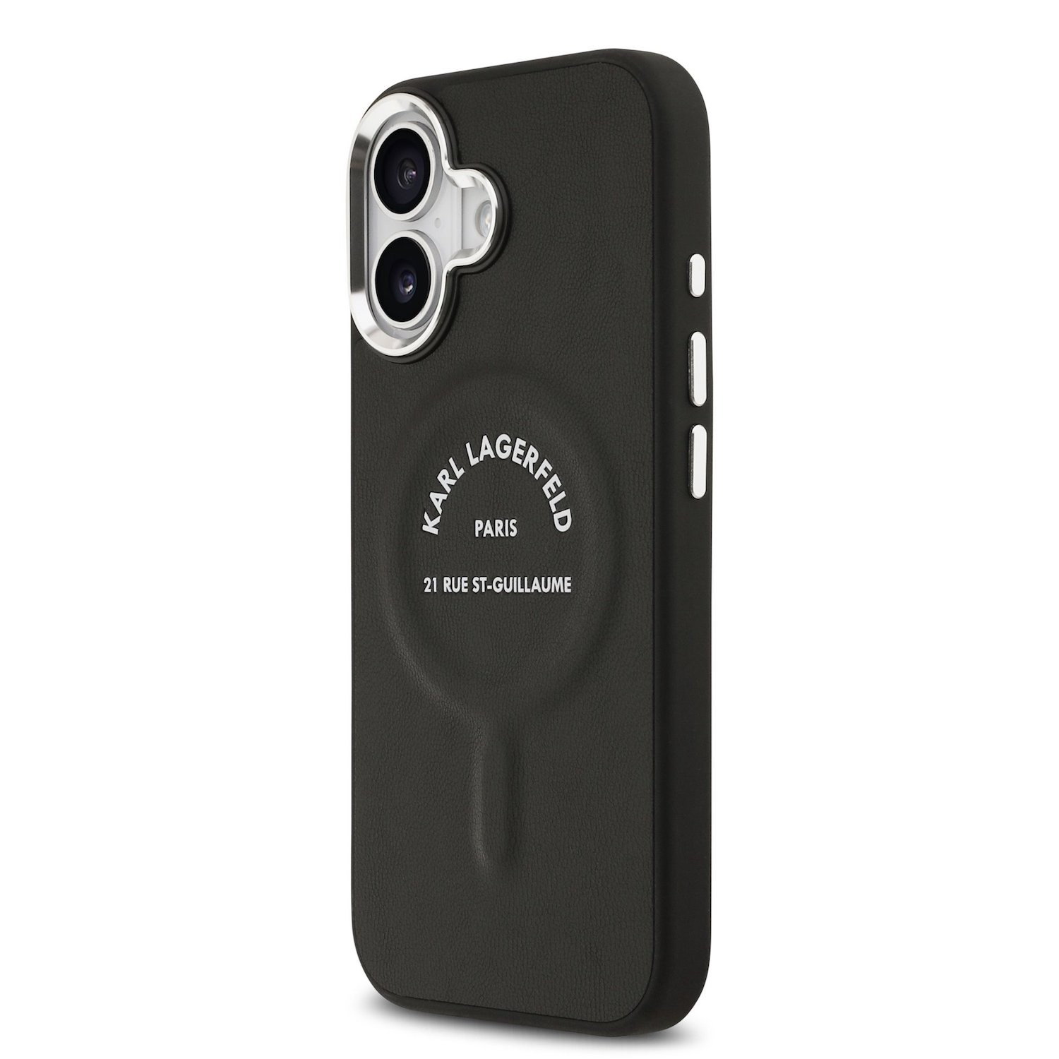 Apple iPhone 17 KARL LAGERFELD KLHMP17SPSKRSGEK Magsafe Hátlap - Fekete