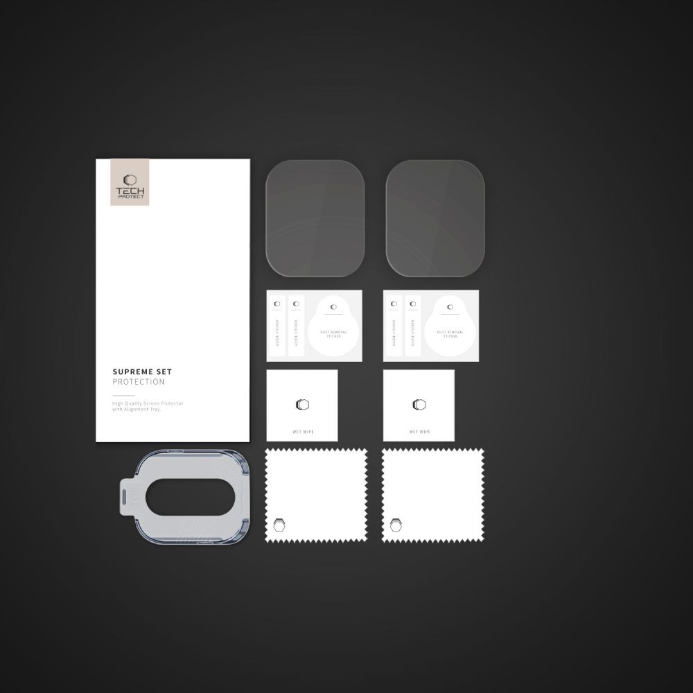 Apple iWatch Ultra 49mm 2 darabos Tech-Protect üvegfólia - Átlátszó