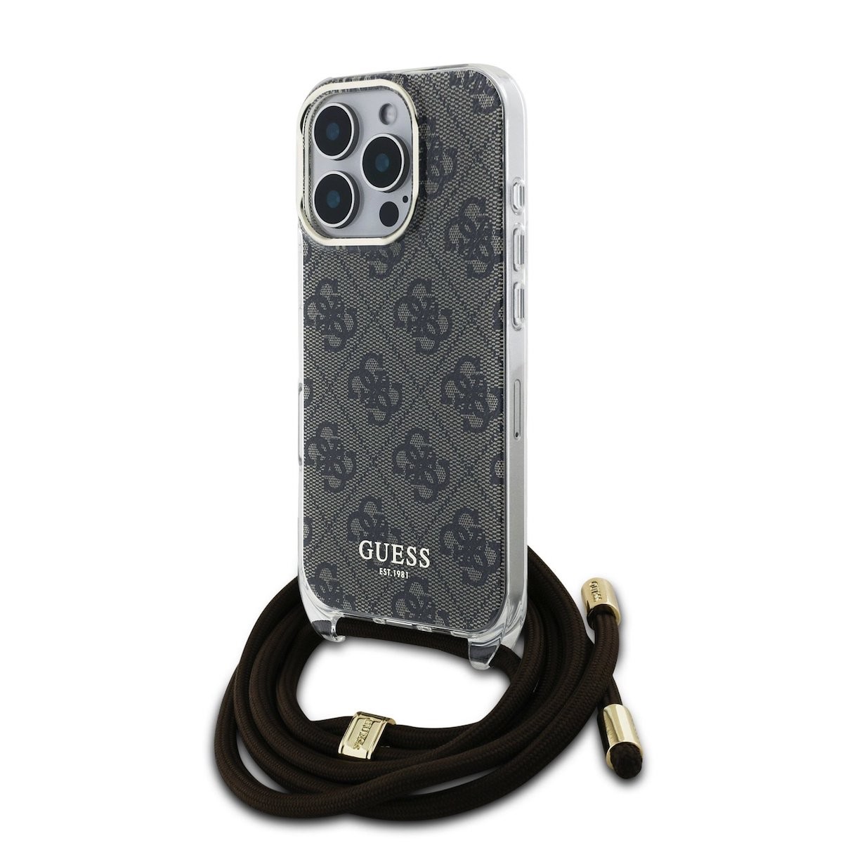 Apple iPhone 16 Pro GUESS GUHCP16LSHC4SEW IML Hátlap - Barna